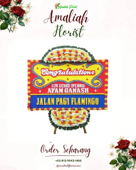 Sewa Papan Bunga Carat